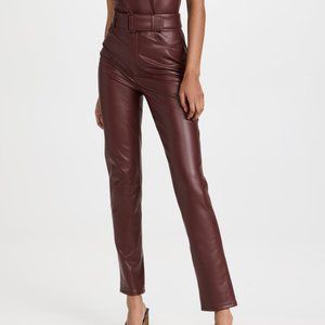 Lapointe Stretch Faux Leather High Waisted Pants